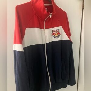 Mitchell & Ness brand New York Red Bulls soccer team full-zip sweater shirt LRG
